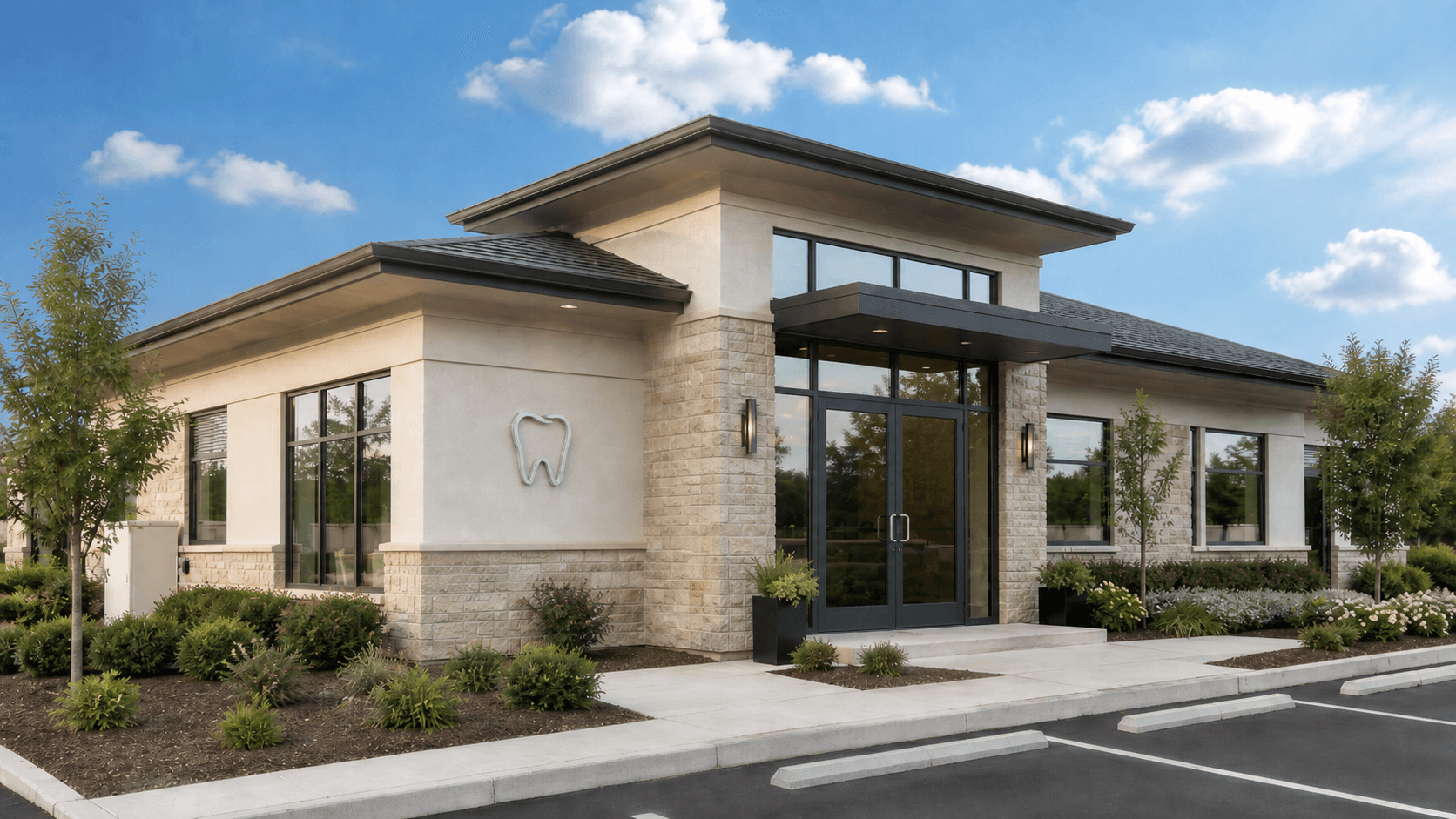 Dental office exterior preview for portfolio card